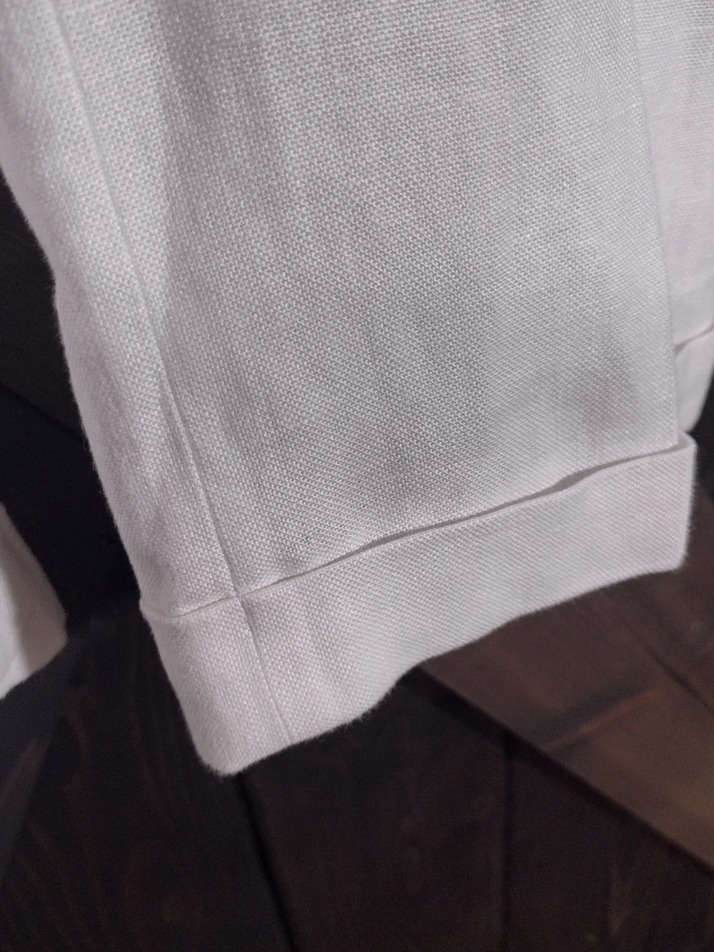 Baird McNutt 100% Linen Pants White Merino Size 35 X 32 Old Money Coastal Preppy